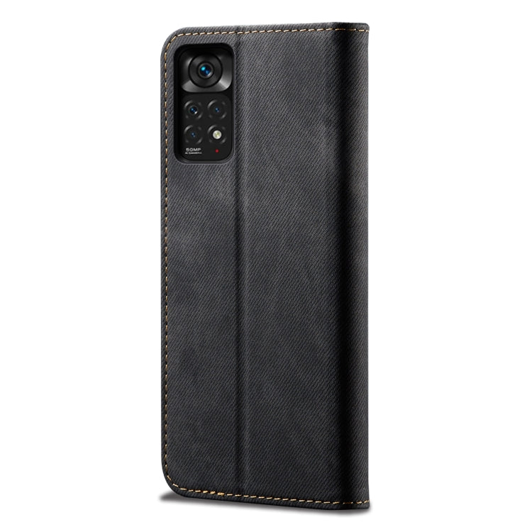 Denim Texture Flip Leather Phone Case, For Xiaomi Redmi Note 11S / Note 11 Foreign Version
