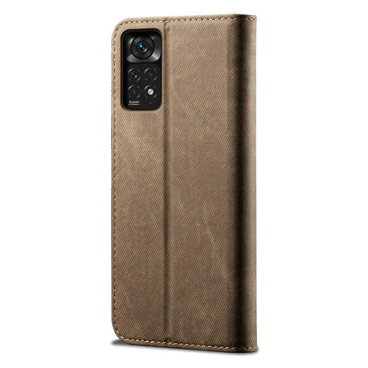 Denim Texture Flip Leather Phone Case, For Xiaomi Redmi Note 11S / Note 11 Foreign Version