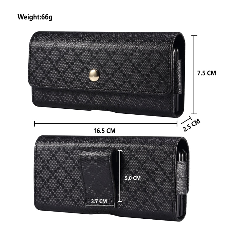 Checkered Texture Waist Hanging Phone Case, For Samsung Galaxy Z Fold3 5G