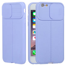 Load image into Gallery viewer, Litchi Texture Sliding Camshield TPU Protective Phone Case, For iPhone 6, For iPhone 6 Plus, For iPhone 8 Plus &amp; 7 Plus, For iPhone XS Max