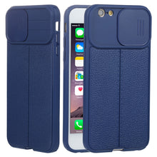 Load image into Gallery viewer, Litchi Texture Sliding Camshield TPU Protective Phone Case, For iPhone 6, For iPhone 6 Plus, For iPhone 8 Plus &amp; 7 Plus, For iPhone XS Max