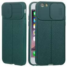 Load image into Gallery viewer, Litchi Texture Sliding Camshield TPU Protective Phone Case, For iPhone 6, For iPhone 6 Plus, For iPhone 8 Plus &amp; 7 Plus, For iPhone XS Max