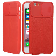 Load image into Gallery viewer, Litchi Texture Sliding Camshield TPU Protective Phone Case, For iPhone 6, For iPhone 6 Plus, For iPhone 8 Plus &amp; 7 Plus, For iPhone XS Max