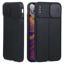 Load image into Gallery viewer, Litchi Texture Sliding Camshield TPU Protective Phone Case, For iPhone 6, For iPhone 6 Plus, For iPhone 8 Plus &amp; 7 Plus, For iPhone XS Max