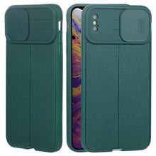 Load image into Gallery viewer, Litchi Texture Sliding Camshield TPU Protective Phone Case, For iPhone 6, For iPhone 6 Plus, For iPhone 8 Plus &amp; 7 Plus, For iPhone XS Max