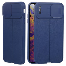 Load image into Gallery viewer, Litchi Texture Sliding Camshield TPU Protective Phone Case, For iPhone 6, For iPhone 6 Plus, For iPhone 8 Plus &amp; 7 Plus, For iPhone XS Max