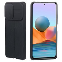 Load image into Gallery viewer, Litchi Texture Sliding Camshield TPU Protective Phone Case, For Xiaomi Redmi Note 10 Pro 4G