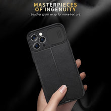 Load image into Gallery viewer, Litchi Texture Sliding Camshield TPU Protective Phone Case, For Xiaomi Redmi Note 10 Pro 4G