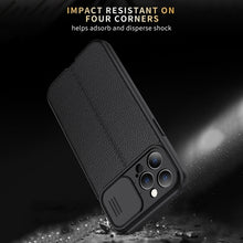 Load image into Gallery viewer, Litchi Texture Sliding Camshield TPU Protective Phone Case, For Xiaomi Redmi Note 10 Pro 4G