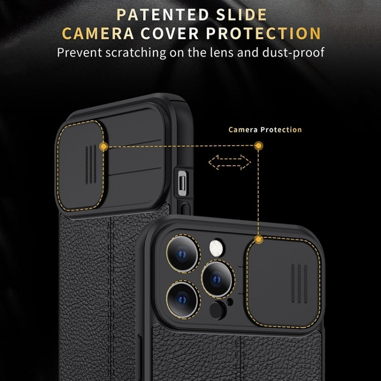Litchi Texture Sliding Camshield TPU Protective Phone Case, For Xiaomi Redmi Note 10 Pro 4G