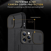 Load image into Gallery viewer, Litchi Texture Sliding Camshield TPU Protective Phone Case, For Xiaomi Redmi Note 10 Pro 4G