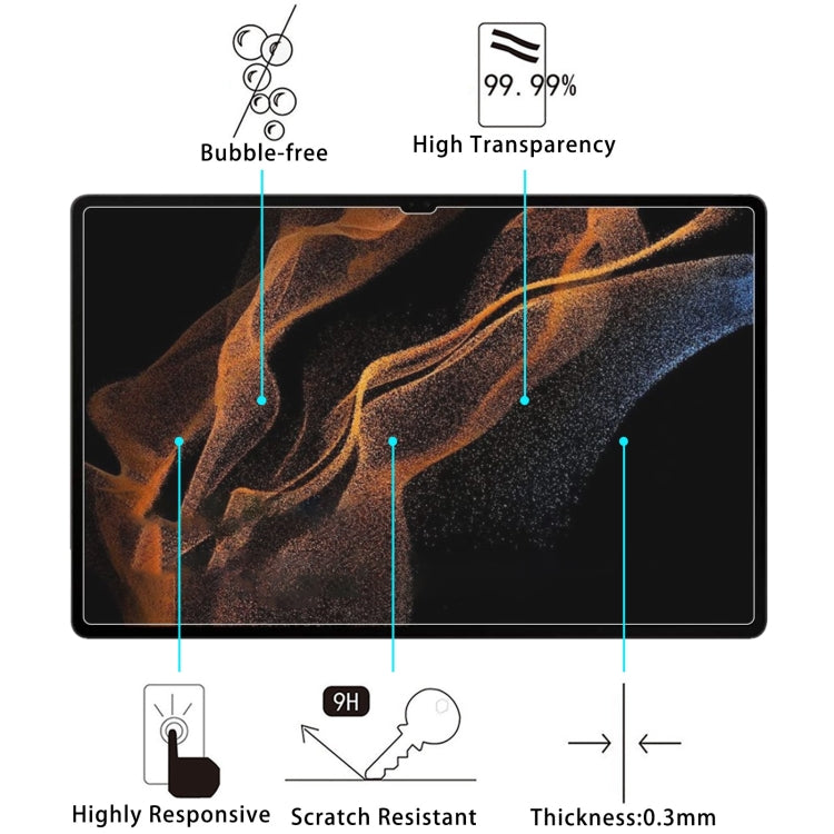 9H 2.5D Explosion-proof Tempered Tablet Glass Film, For Samsung Galaxy Tab S8 Ultra / X900 (1 PC)