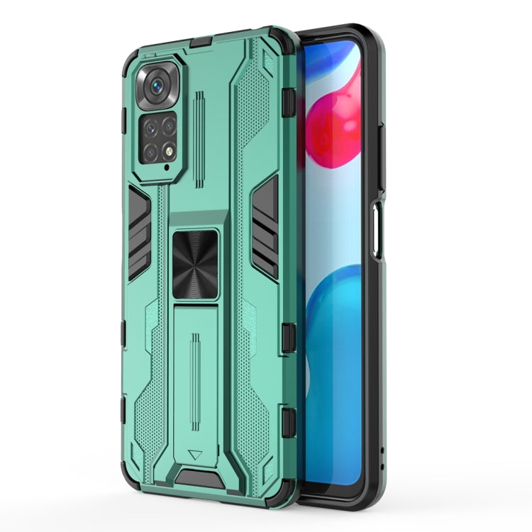 Supersonic PC + TPU Phone Case with Holder, For Honor 60 SE, For Xiaomi Redmi Note 11 4G / Note 11S
