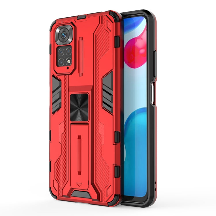 Supersonic PC + TPU Phone Case with Holder, For Honor 60 SE, For Xiaomi Redmi Note 11 4G / Note 11S