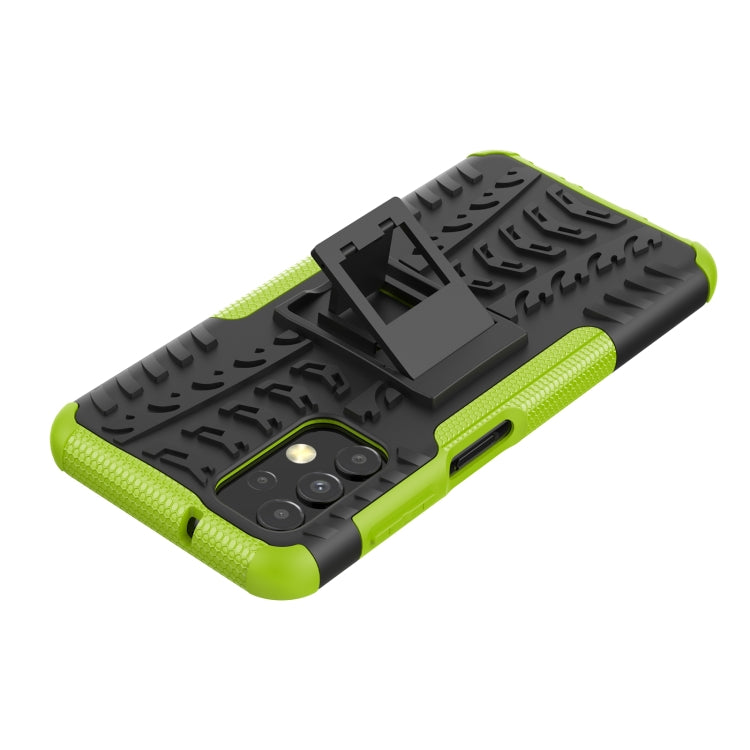 Tire Texture Shockproof TPU+PC Phone Case with Holder, For Samsung Galaxy A13 4G
