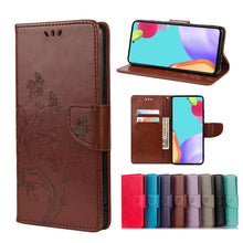 Load image into Gallery viewer, Butterfly Flower Pattern Flip Leather Phone Case, For Samsung Galaxy A23 5G