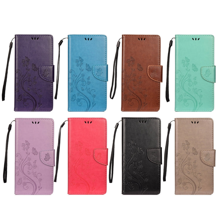 Butterfly Flower Pattern Flip Leather Phone Case, For Samsung Galaxy A23 5G