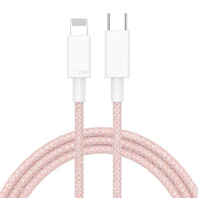 Load image into Gallery viewer, 27W PD USB-C / Type-C to 8 Pin Fast Charging Braided Data Cable, Cable Length: 1m, 27W