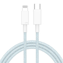 Load image into Gallery viewer, 27W PD USB-C / Type-C to 8 Pin Fast Charging Braided Data Cable, Cable Length: 1m, 27W
