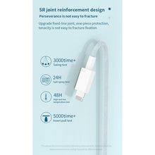 Load image into Gallery viewer, 27W PD USB-C / Type-C to 8 Pin Fast Charging Braided Data Cable, Cable Length: 1m, 27W