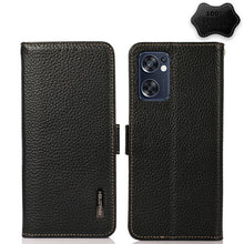 Load image into Gallery viewer, KHAZNEH Side-Magnetic Litchi Genuine Leather RFID Phone Case, For OPPO Reno7 SE 5G, For vivo S12 5G / V23, For Xiaomi Redmi Note 11 4G / Note 11S, For Samsung Galaxy A23 5G