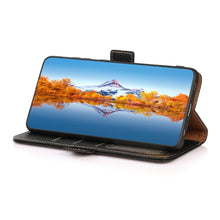 Load image into Gallery viewer, KHAZNEH Side-Magnetic Litchi Genuine Leather RFID Phone Case, For OPPO Reno7 SE 5G, For vivo S12 5G / V23, For Xiaomi Redmi Note 11 4G / Note 11S, For Samsung Galaxy A23 5G