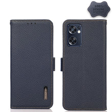 Load image into Gallery viewer, KHAZNEH Side-Magnetic Litchi Genuine Leather RFID Phone Case, For OPPO Reno7 SE 5G, For vivo S12 5G / V23, For Xiaomi Redmi Note 11 4G / Note 11S, For Samsung Galaxy A23 5G