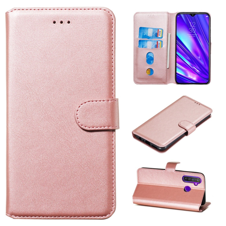 Classic Calf Texture Horizontal Flip PU Leather Case, with Holder & Card Slots & Wallet, For OPPO Realme 5 Pro / Realme Q