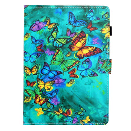 Coloured Drawing Stitching Leather Tablet Case, For Samsung Galaxy Tab A8 10.5 2021