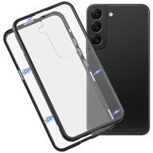 Load image into Gallery viewer, HD Magnetic Metal Tempered Glass Phone Case, For Samsung Galaxy S22 5G
