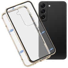 Load image into Gallery viewer, HD Magnetic Metal Tempered Glass Phone Case, For Samsung Galaxy S22 5G