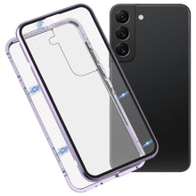 Load image into Gallery viewer, HD Magnetic Metal Tempered Glass Phone Case, For Samsung Galaxy S22 5G
