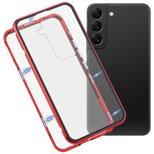 Load image into Gallery viewer, HD Magnetic Metal Tempered Glass Phone Case, For Samsung Galaxy S22 5G