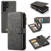 Load image into Gallery viewer, CaseMe-007 Detachable Multifunctional Leather Phone Case, For Samsung Galaxy S22 Ultra 5G