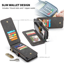 Load image into Gallery viewer, CaseMe-007 Detachable Multifunctional Leather Phone Case, For Samsung Galaxy S22 Ultra 5G