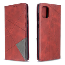 Load image into Gallery viewer, Rhombus Texture Horizontal Flip Magnetic Leather Case with Holder &amp; Card Slots, For Galaxy S20, For Galaxy A71, For Galaxy S20+, For Galaxy S20 Ultra