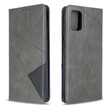 Load image into Gallery viewer, Rhombus Texture Horizontal Flip Magnetic Leather Case with Holder &amp; Card Slots, For Galaxy S20, For Galaxy A71, For Galaxy S20+, For Galaxy S20 Ultra
