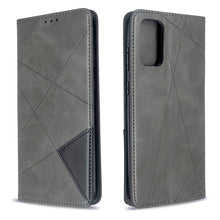 Load image into Gallery viewer, Rhombus Texture Horizontal Flip Magnetic Leather Case with Holder &amp; Card Slots, For Galaxy S20, For Galaxy A71, For Galaxy S20+, For Galaxy S20 Ultra