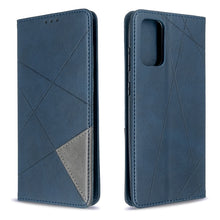 Load image into Gallery viewer, Rhombus Texture Horizontal Flip Magnetic Leather Case with Holder &amp; Card Slots, For Galaxy S20, For Galaxy A71, For Galaxy S20+, For Galaxy S20 Ultra