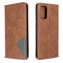 Load image into Gallery viewer, Rhombus Texture Horizontal Flip Magnetic Leather Case with Holder &amp; Card Slots, For Galaxy S20, For Galaxy A71, For Galaxy S20+, For Galaxy S20 Ultra