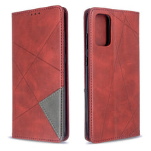 Load image into Gallery viewer, Rhombus Texture Horizontal Flip Magnetic Leather Case with Holder &amp; Card Slots, For Galaxy S20, For Galaxy A71, For Galaxy S20+, For Galaxy S20 Ultra