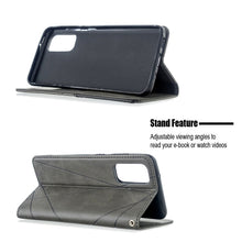 Load image into Gallery viewer, Rhombus Texture Horizontal Flip Magnetic Leather Case with Holder &amp; Card Slots, For Galaxy S20, For Galaxy A71, For Galaxy S20+, For Galaxy S20 Ultra