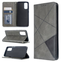 Load image into Gallery viewer, Rhombus Texture Horizontal Flip Magnetic Leather Case with Holder &amp; Card Slots, For Galaxy S20, For Galaxy A71, For Galaxy S20+, For Galaxy S20 Ultra