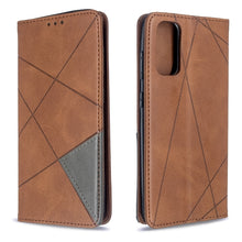 Load image into Gallery viewer, Rhombus Texture Horizontal Flip Magnetic Leather Case with Holder &amp; Card Slots, For Galaxy S20, For Galaxy A71, For Galaxy S20+, For Galaxy S20 Ultra