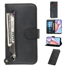 Load image into Gallery viewer, Fashion Calf Texture Zipper Horizontal Flip PU Leather Case, with Holder &amp; Card Slots &amp; Wallet, For Xiaomi Redmi Note 8, For Xiaomi Redmi Note 8 Pro, For Galaxy A10s, For Galaxy A20s