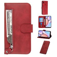 Load image into Gallery viewer, Fashion Calf Texture Zipper Horizontal Flip PU Leather Case, with Holder &amp; Card Slots &amp; Wallet, For Xiaomi Redmi Note 8, For Xiaomi Redmi Note 8 Pro, For Galaxy A10s, For Galaxy A20s