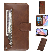 Load image into Gallery viewer, Fashion Calf Texture Zipper Horizontal Flip PU Leather Case, with Holder &amp; Card Slots &amp; Wallet, For Xiaomi Redmi Note 8, For Xiaomi Redmi Note 8 Pro, For Galaxy A10s, For Galaxy A20s
