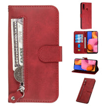 Load image into Gallery viewer, Fashion Calf Texture Zipper Horizontal Flip PU Leather Case, with Holder &amp; Card Slots &amp; Wallet, For Xiaomi Redmi Note 8, For Xiaomi Redmi Note 8 Pro, For Galaxy A10s, For Galaxy A20s