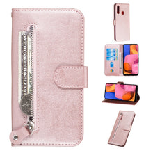 Load image into Gallery viewer, Fashion Calf Texture Zipper Horizontal Flip PU Leather Case, with Holder &amp; Card Slots &amp; Wallet, For Xiaomi Redmi Note 8, For Xiaomi Redmi Note 8 Pro, For Galaxy A10s, For Galaxy A20s