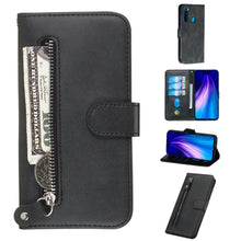 Load image into Gallery viewer, Fashion Calf Texture Zipper Horizontal Flip PU Leather Case, with Holder &amp; Card Slots &amp; Wallet, For Xiaomi Redmi Note 8, For Xiaomi Redmi Note 8 Pro, For Galaxy A10s, For Galaxy A20s
